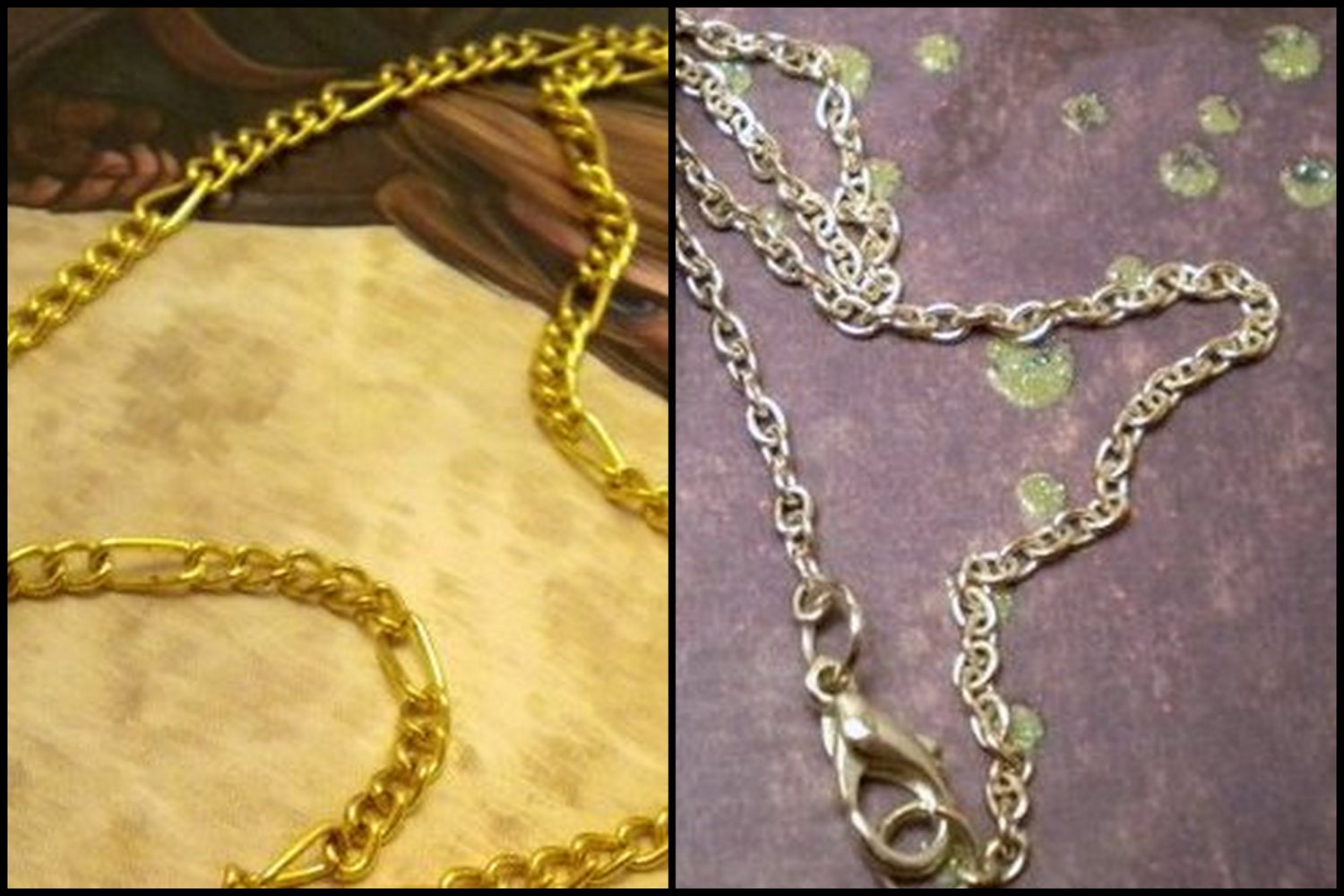 Silver or Gold Colored Chain Uprade - 18 to 25 inches (46cm to 63cm) - A Portion of the Proceeds Go To Charity