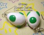 Yoshi Egg Earrings - Super Mario Bros - Nintendo - A Portion of the Proceeds Go To Charity