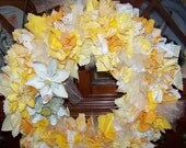 Spring Kusudama Fabric Wreath