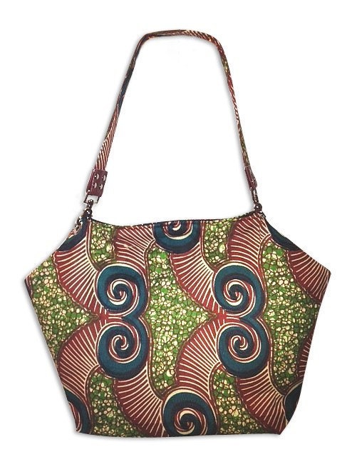Wax print weekender bag