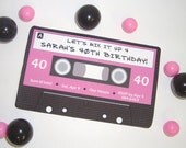 Mix Tape Invitation - DIY Printable Parties
