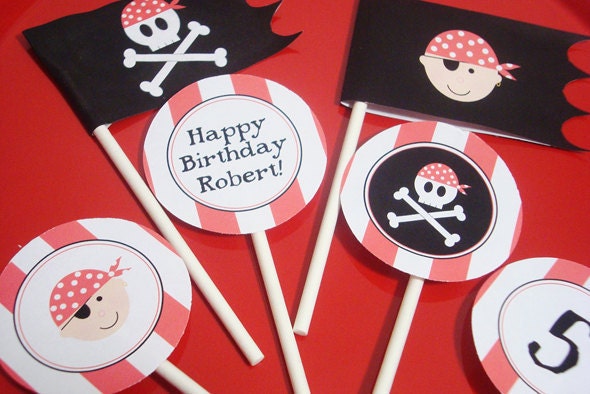 Pirate Party Circles - DIY Printable Parties