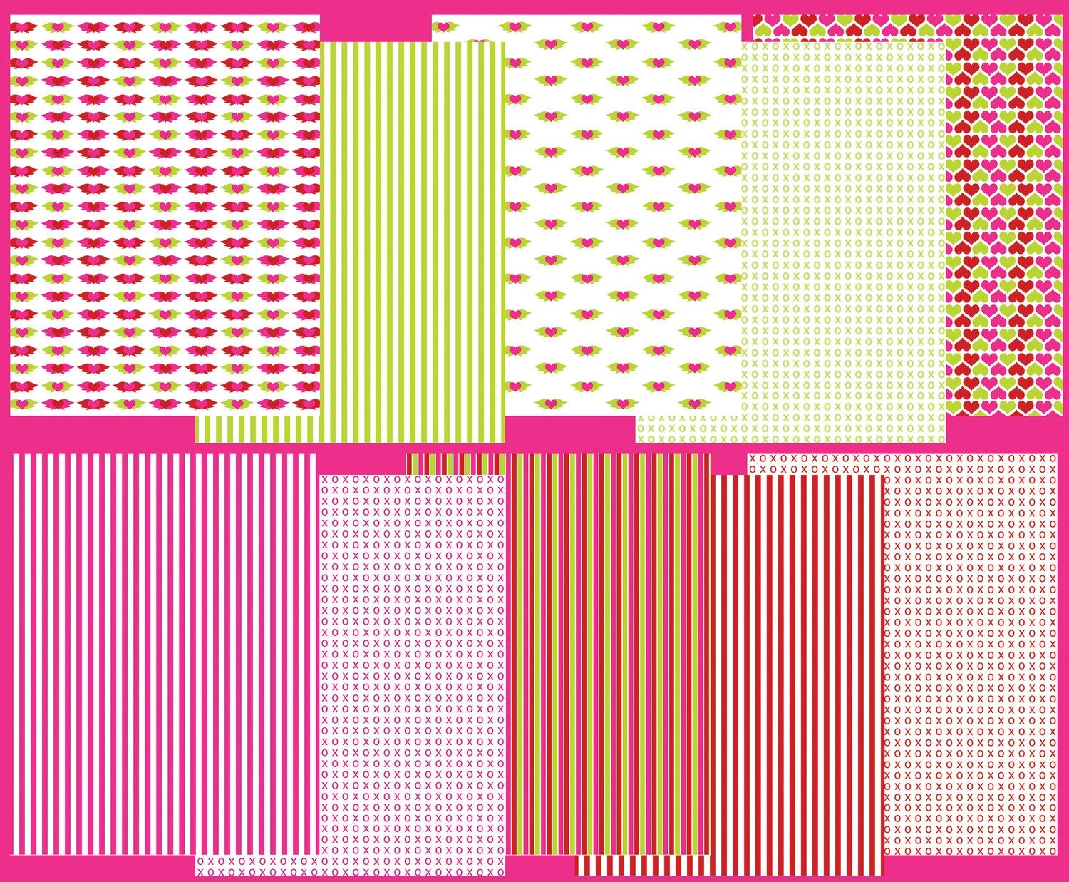 You Make My Heart Soar Scrapbooking Papers - DIY Printable Parties