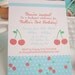 Cherrylicious Invitation - DIY Printable Parties
