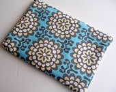 11 Inch MacBook Air Laptop Sleeve, 11 Inch NetBook Sleeve, laptop Case, Padded Laptop Sleeve, Laptop Cover - Amy Butler Wall Flower in Sky