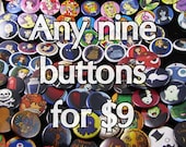 Any nine buttons