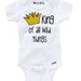 Where the Wild Things Are - KING of All WILD THINGS - In Any Size Infant or Toddler Tshirt or Onesie