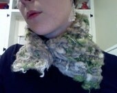 Chunky hand-spun neck warmer