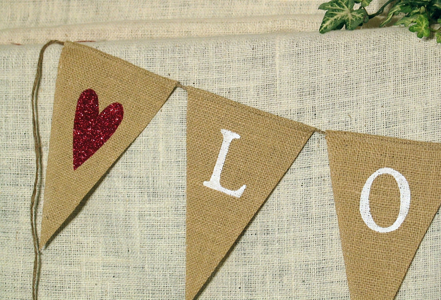 Love Banner  ...  Engagement Banner  ....  Burlap Banner ..  Wedding ...   banner