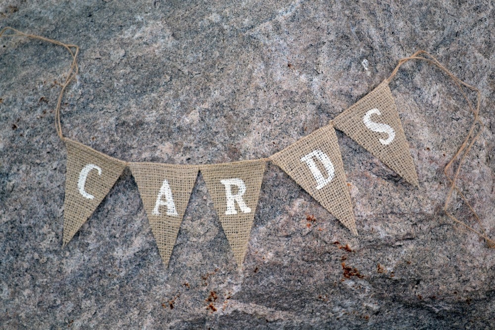 Card banner  ...   Cards  ...  Burlap Banner