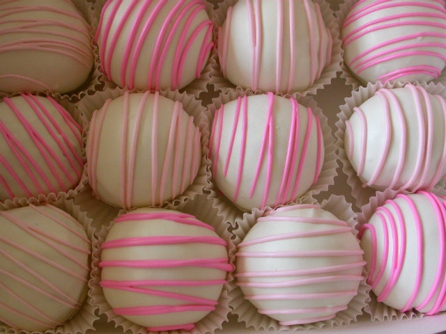 Birthday Cake Bite Truffles - Bridal Shower Baby Shower Rehearsal Dinner Wedding Cake Bite Favors (36) Il_570xn