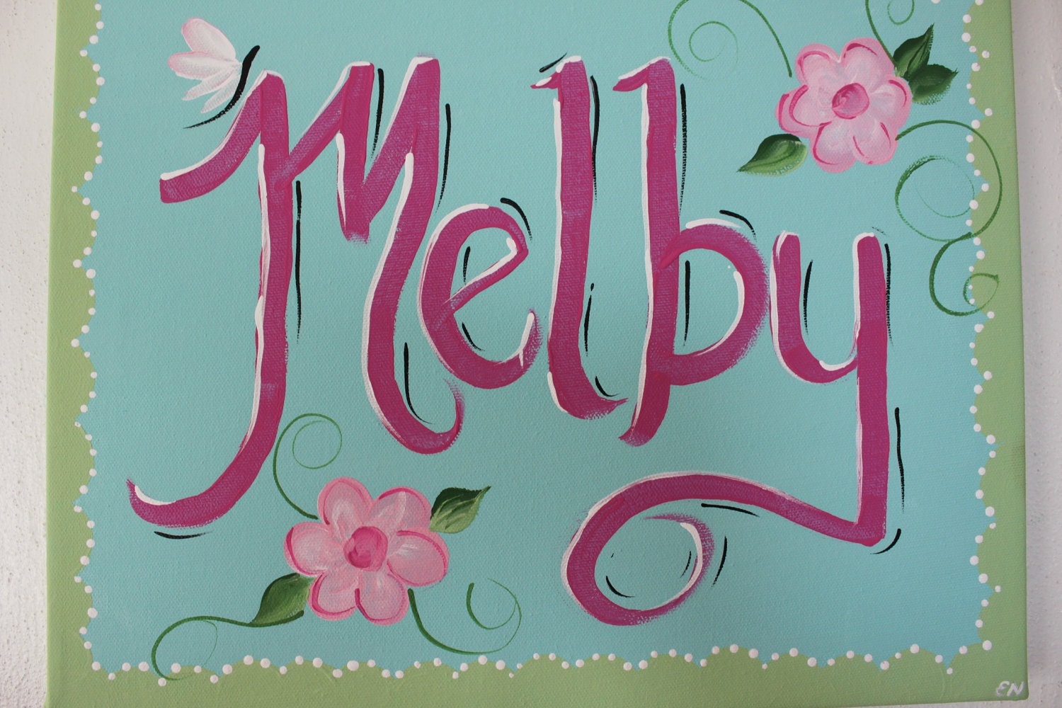 Personalized canvas painting sign sweet