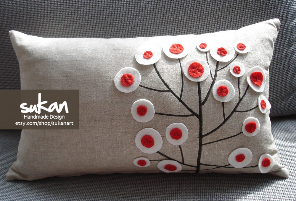 Sukan / Tree Pillow Pillow Cover Cushion Cover Linen Pillow Cover Home Decor Throw Pillow Decorative Pillow Throw Pillow Covers