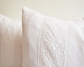 Sukan / 1 Linen Pillow Covers White - Decorative Throw Pillow Cover - Cushion Cover - Linen Cushion - Sofa Pillows - 16x24 Pillows