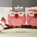 Sukan /  Pink Owls Pillow Cover - 12x20