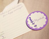 DIY Lavender Place Cards
