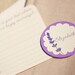 DIY Lavender Place Cards