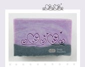 Fancy Border with Hearts and Hearts in Heart  / Acrylic Soap Stamp ( Soap Republic )