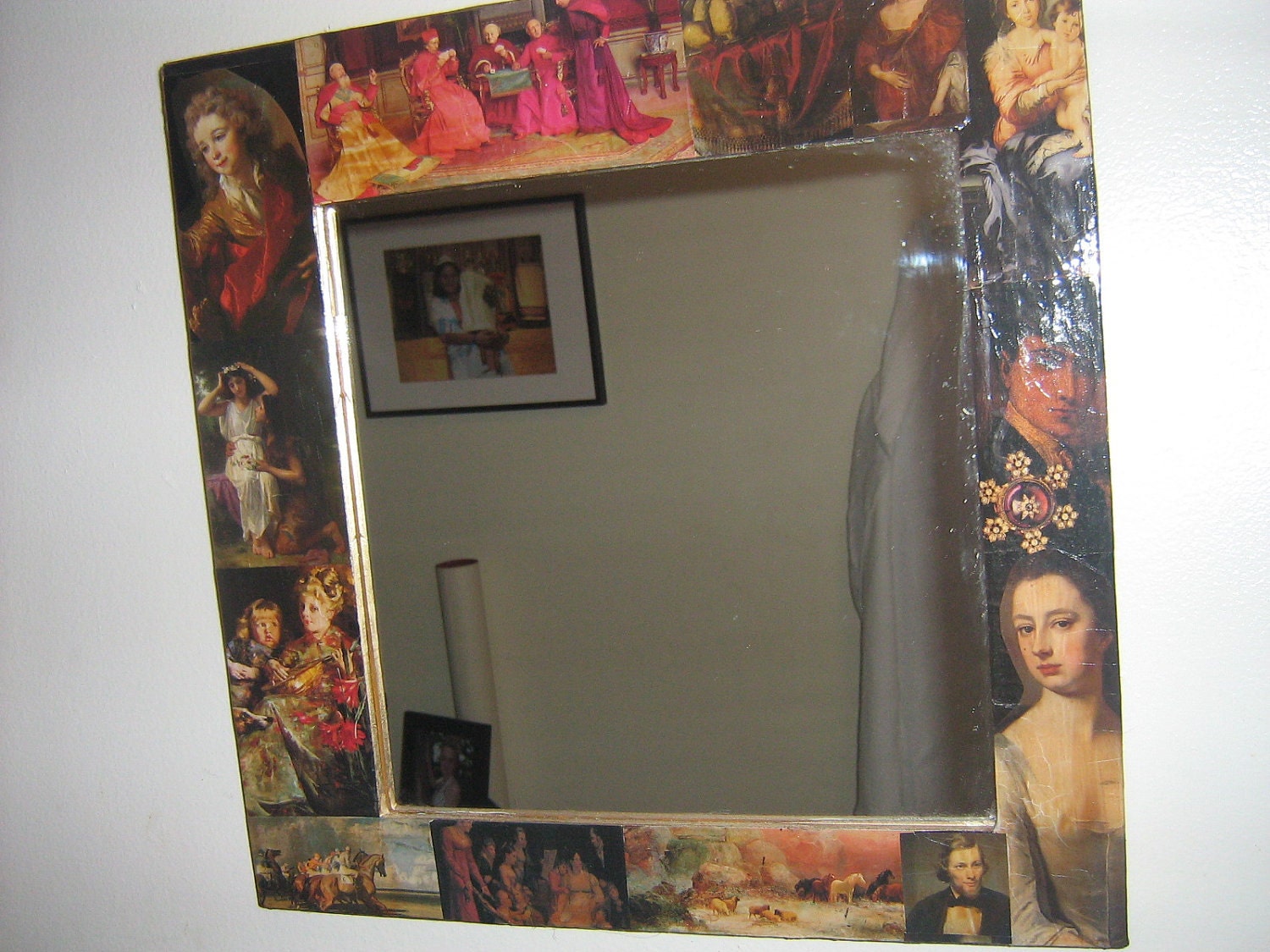 Wall Mirror  Collage Vintage Decorative