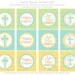 Instant Download-Easter Cupcake Toppers/Circle Labels: Jesus is Risen- Printable PDF