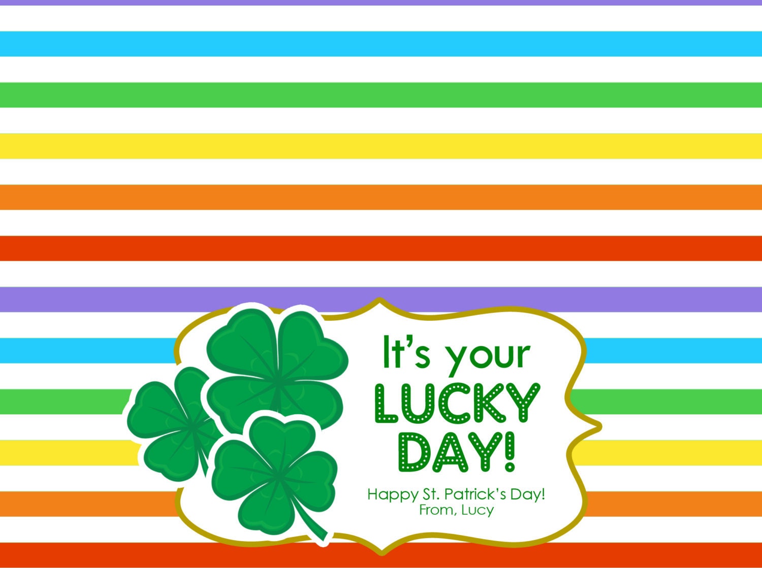St. Patrick's Day Treat Bag Tags -LUCKY COLLECTION Printable PDF