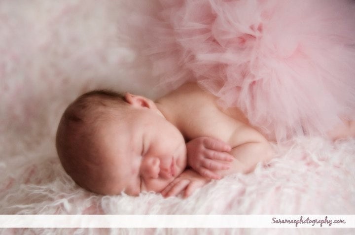 Newborn Infant Tutu "Puff" - Photography Prop - First Tutu - Frilly Little Baby - Great Baby Shower Present - Elastic - Customize