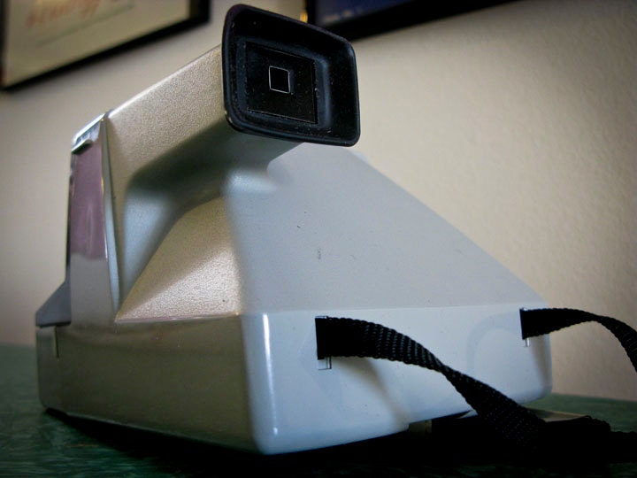 Vintage 1980s Polaroid Camera - The Button