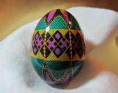 Egg, Pysanka, Ukrainian Easter Egg, Batik decorated chicken egg, Circus Ukrainian Egg
