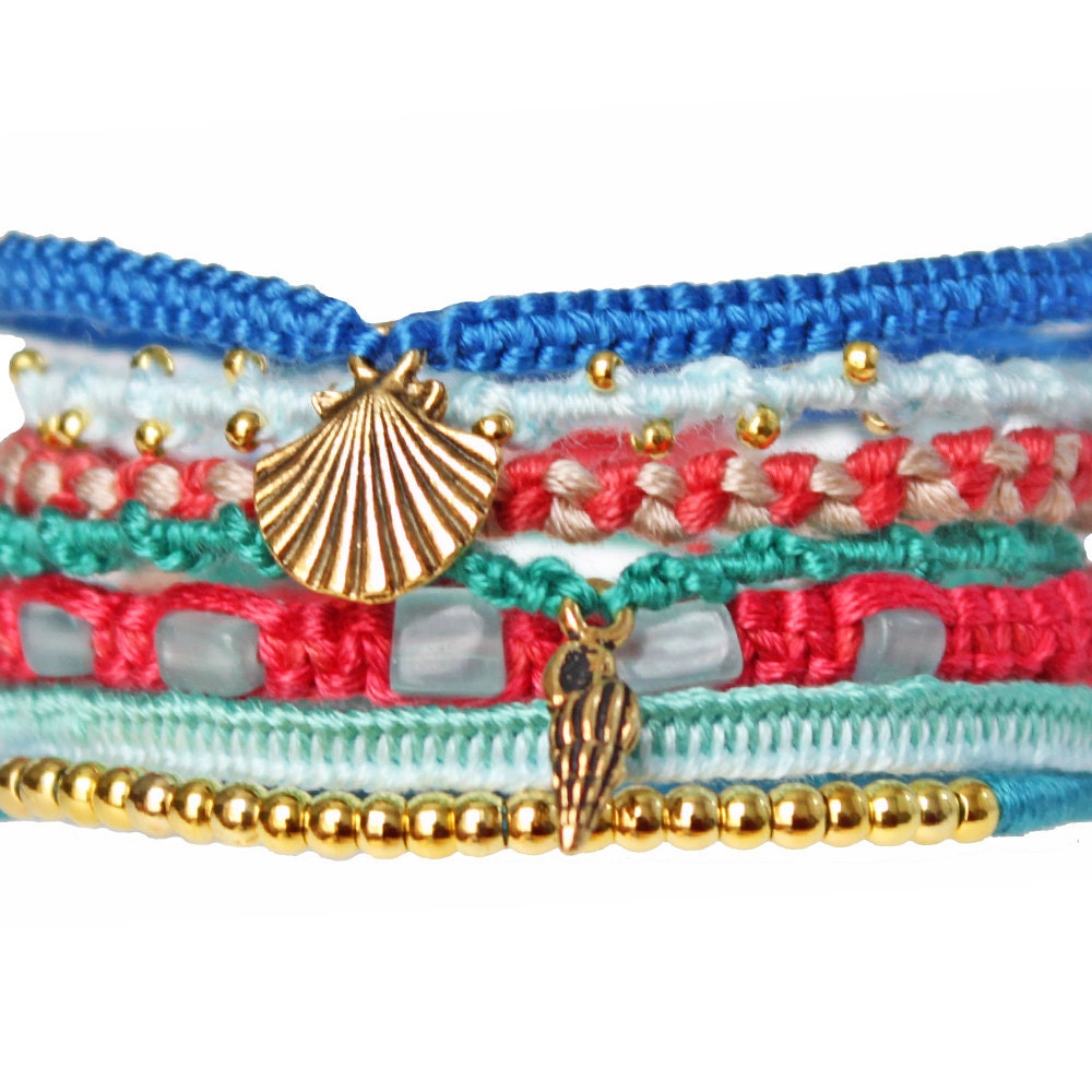 Beach Comber Friendship Bracelets - Gold