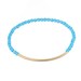 Gold Bar Bracelet - Aqua