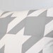 Houndstooth Pillow Cover in Gray and Ivory -- Any Size, Other Colors Available