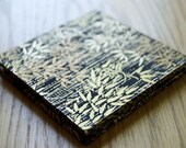 Mini Washi Concertina Album - black with gold bamboo - Made to Order