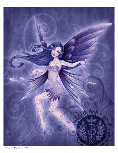 FAIRY SPRITES - set of 4 art prints - BRIGID ASHWOOD