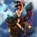 Witchen Kitsch - pin up witch signed art print - Brigid Ashwood