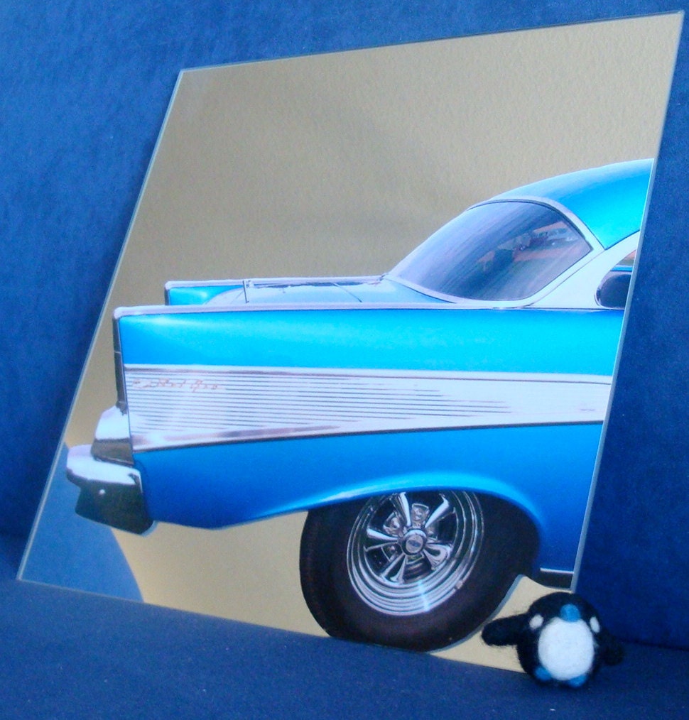 Hot Rod Mirror - Vinyl Decal Wall Mirror