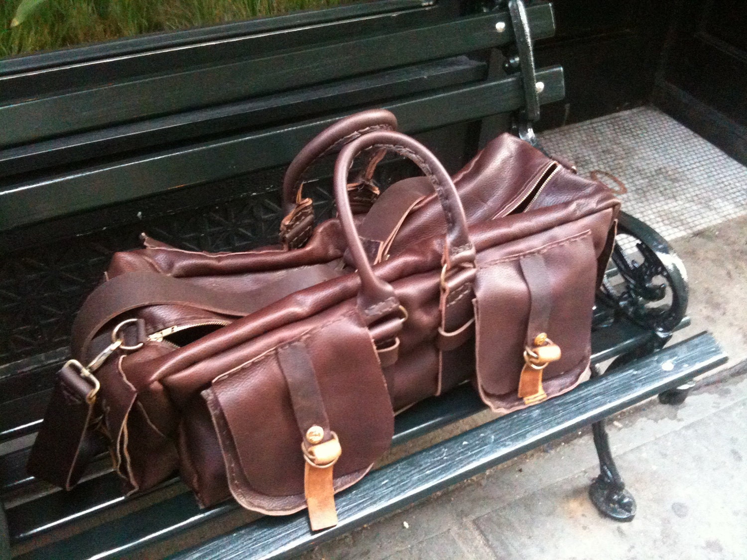 Leather luggage bag - Mehcad Brooks - Necessary Roughness