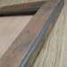 DIY Wine Cork Bulletin Board - made from reclaimed wood - Rustic Distressed Brown with Blue