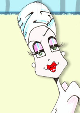 High Heel Weigh, Woman humor illustrated print that would be a perfect powder room art accent