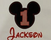 Boys, Mickey Mouse, Mr. Mouse,  Appliqued Shirt or Onesie, Long or Short Sleeve, Disney Vacation, Birthday, YOU DESIGN