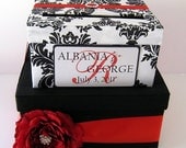 Custom Wedding Card Box Damask Card Box