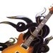 Esmita DECORATIVE GUITAR HANGER, the look of inlaid glass that frames your instrument while hanging but fills the wall when playing
