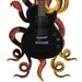 Hathier DECORATIVE GUITAR DISPLAY- frames your instrument while hanging but fills the wall when playing