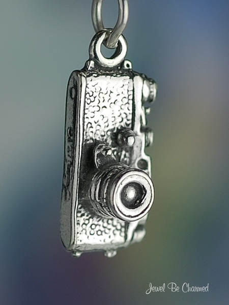 Camera Charm Sterling Silver Cameras for a Photographer
