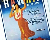 Save the Date . Vintage Hawaii . by Loralee Lewis