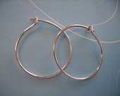 Simply Elegant Sterling Hoop Earrings