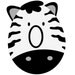 Monthly Baby Onesie Stickers - Animal Faces