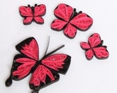 Tutorial for Paper Quilled Butterfly Earrings and Pendants PDF DIY Wedding