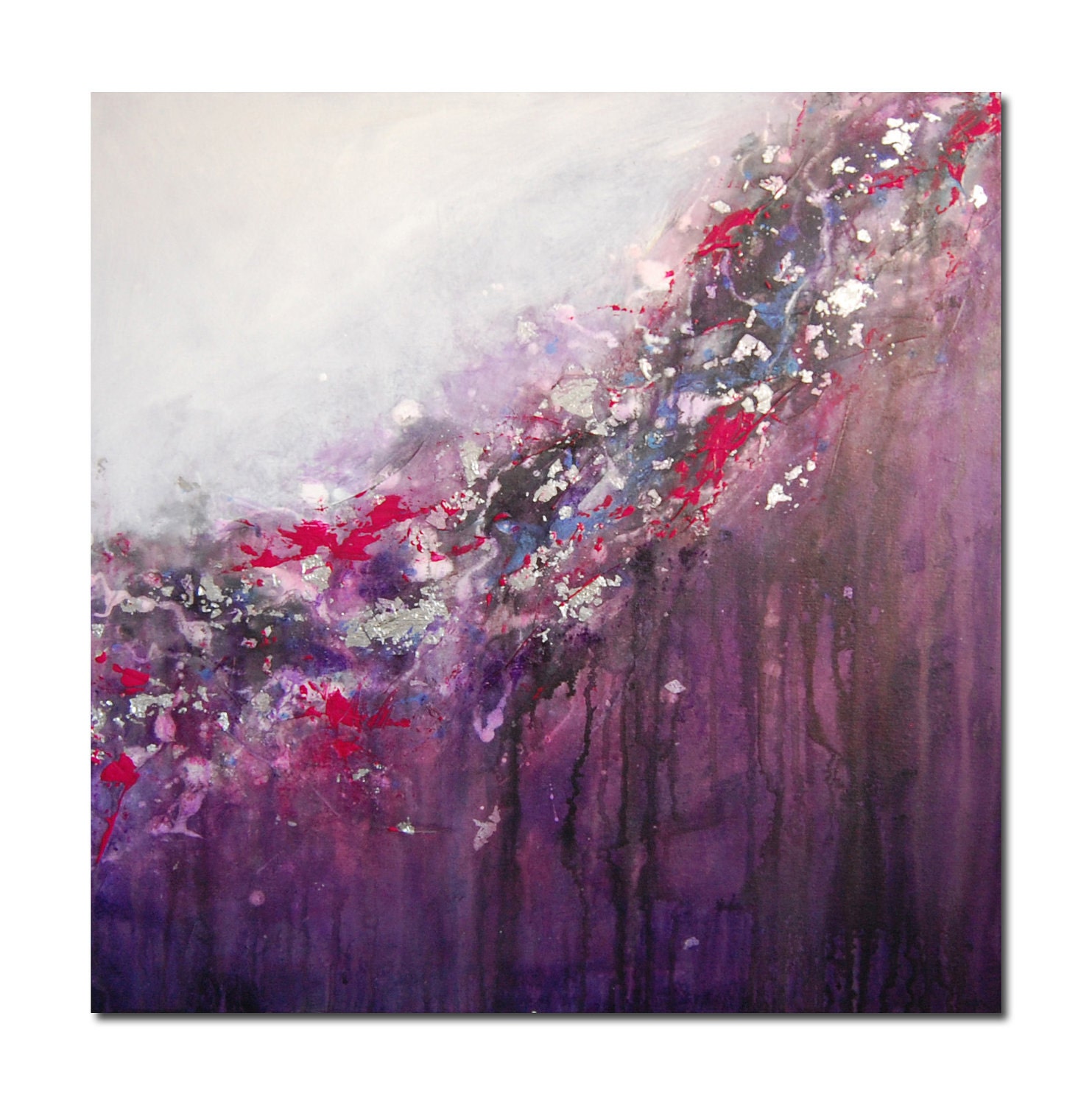 purple canvas art