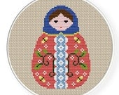 Instant Download,Free shipping,Cross stitch pattern, Cross-StitchPDF,Russian Doll,Matryoshka  Babushkas,zxxc0011