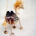 Camila - Felt Camel. Art Marionette Puppet Felted Animals Handmade Soft Stuffed Toy. beige cream neutral ivory brown. MADE TO ORDER